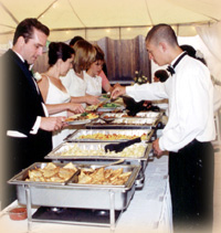 Full-service wedding catering