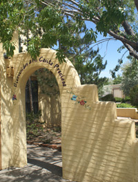 Entrance to Private Santa Fe Home